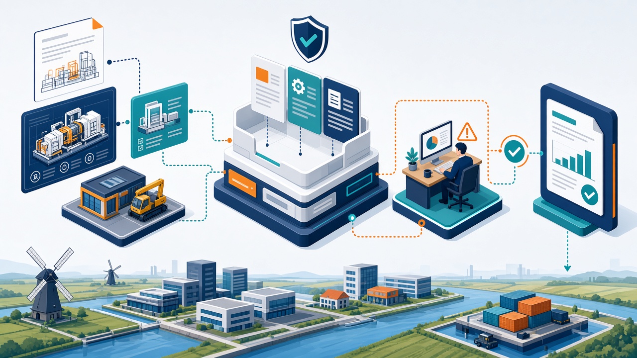 Equipment documents assembled into a credit-ready leasing case